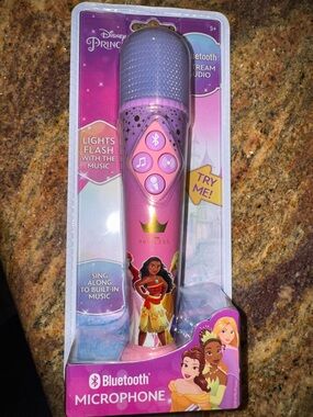 Disney Princess Wireless Bluetooth Microphone - Pink and Purple